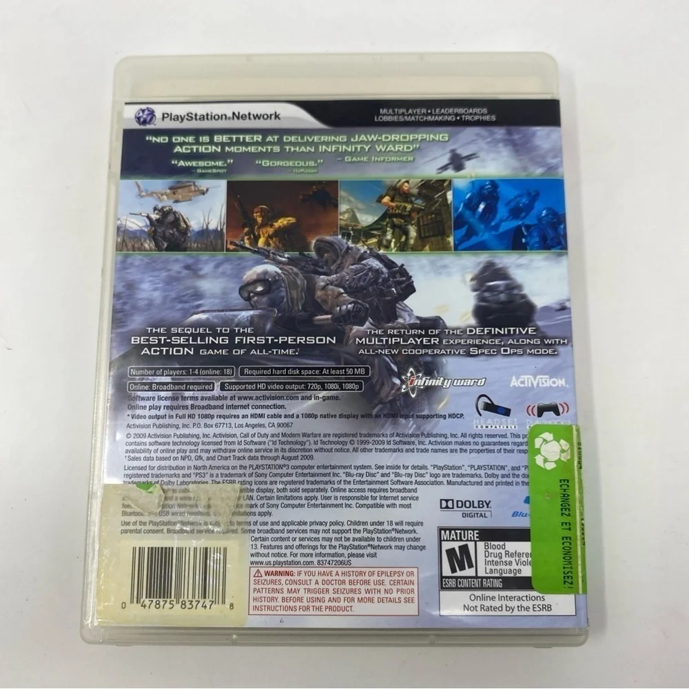 ✨💎3 for 9$💎✨ Call of Duty: Modern Warfare 2 for PlayStation 3 - Picture 3 of 6